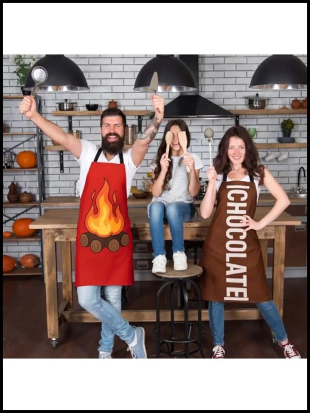 4 Pcs Smores Group Aprons Halloween Chocolate Cookie Marshmallow